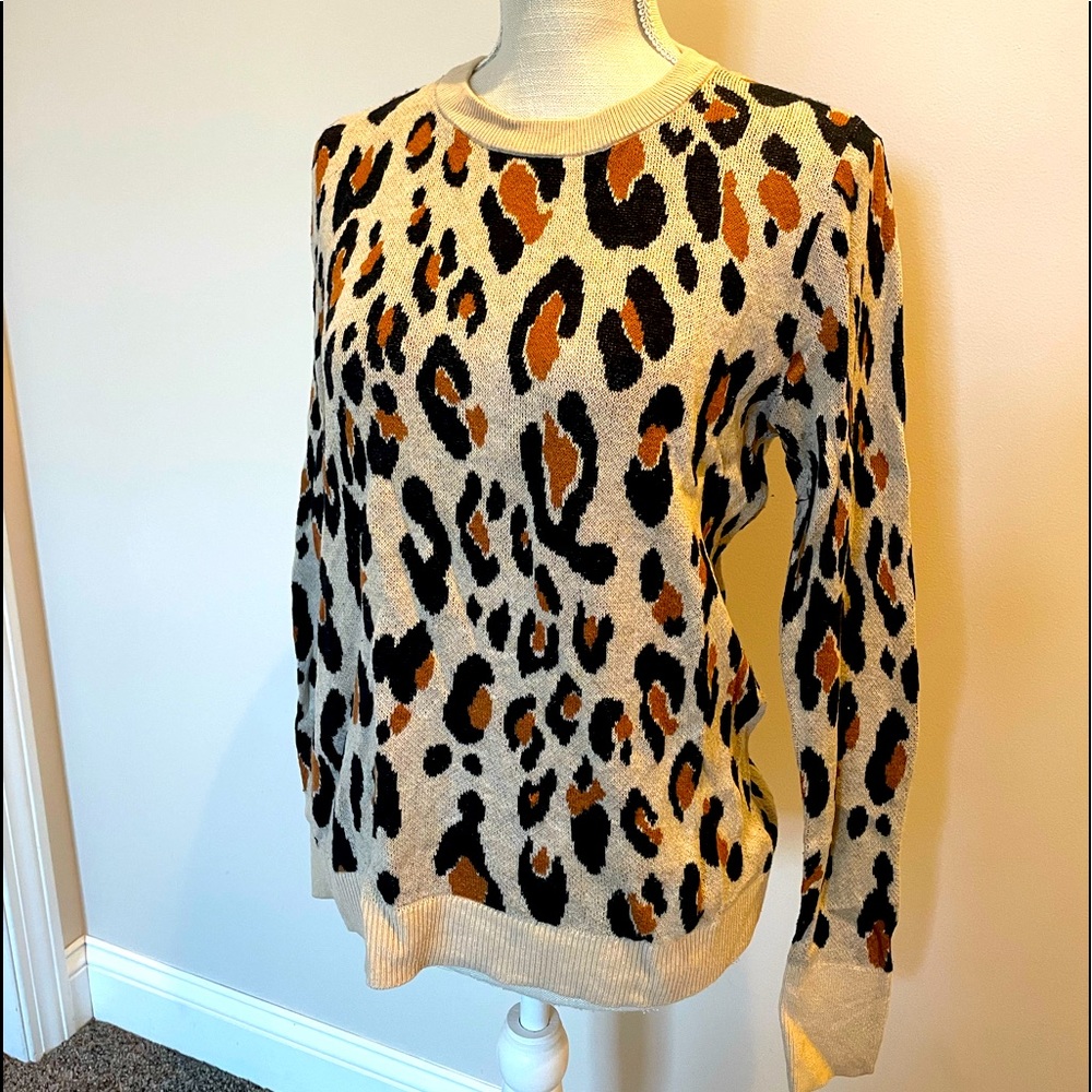 Leopard print sweater